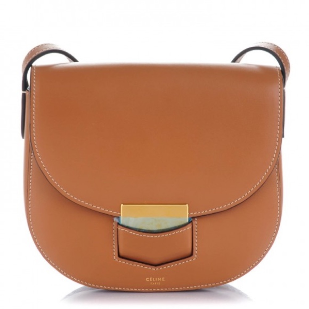 Celine Trotteur in Tan Leather